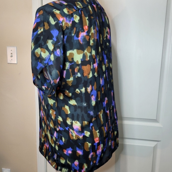 CAbi 3143 Sabine Watercolor Sheer Blouse - Picture 4 of 10